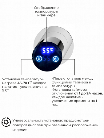 Рондо П2 350х760 электро Полотенцесушитель TERMINUS Нержавеющая сталь Астрахань - фото 5